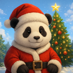 PP de Colinette le panda de Noël 🐼🎁